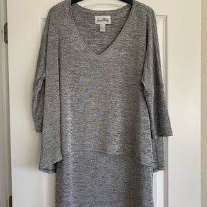Silver knit tunic